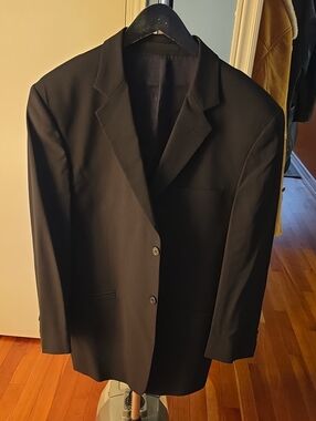 Versace Black Men's Two-Button Sport Coat